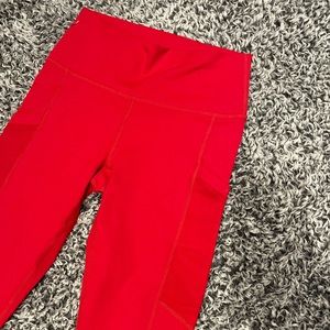 Fabletics red leggings